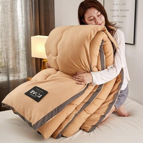 Double sided three dimensional warm velvet spring quilt core single and double family student light and breathable quilt