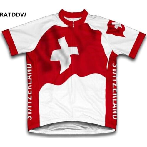 Switzerland Flag cycling jerseys ropa ciclismo Cycle/bicycle bike jersey For Men cycling clothing quick dry