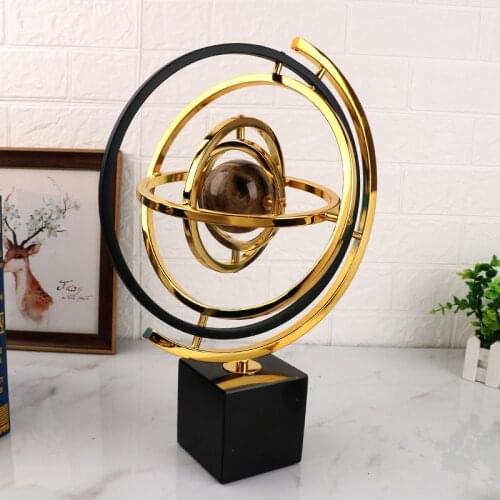 EUROPEAN MARBLE GLOBE DECORATION MODEL ROOM STUDY DESK LIVING ROOM TV CABINET DESKTOP SOFT DECORATION FURNISHINGS