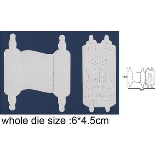 Hanukkah Book Scroll Metal Cutting Dies Stencils DIY dies Scrapbooking Embossing Die Cuts Paper Card Making Craft dies new 2020