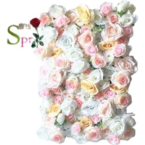 SPR Artificial floral backdrop rose flower wall Panel for wedding indoor outdoor decoration simulation lawn