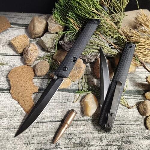 Folding Oocket Knife, G10 Sharp Handle EDC Portable Knife, Express Parcel Opener, Peeler, Mango Knife, Picnic Tools