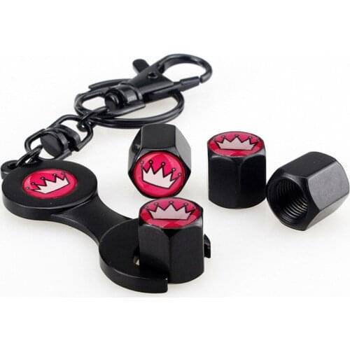 Wrench Keychain Caps For Alfa Romeo 156 147 159 GT Giulia Anti-theft And Dustproof Moto Bicycle Valve Caps Wheel Tires Parts