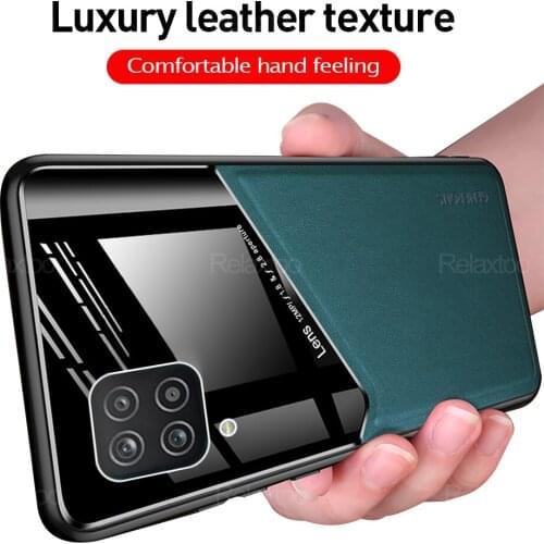 Leather turexe car magnetic holder phone covers case for samsung galaxy a22 a 22 4g 2021 caso shockproof coque sm-a225f/ds 6.4