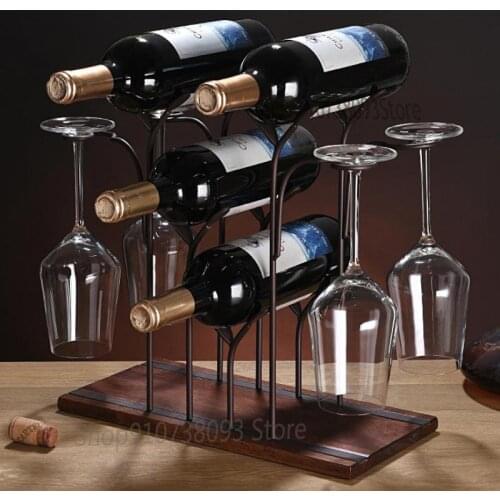 Creative Red Wine Glass Rack Upside Down, Home Restaurant Wine Cabinet Decoration, European Style Red Wine Rack Decoration, Red