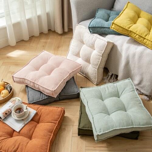Square Pouf Tatami Cushion Pillow Floor Cushions Soft Seat Pillow Pad Throw Pillow Cushion Home Sofa Tatami cushion
