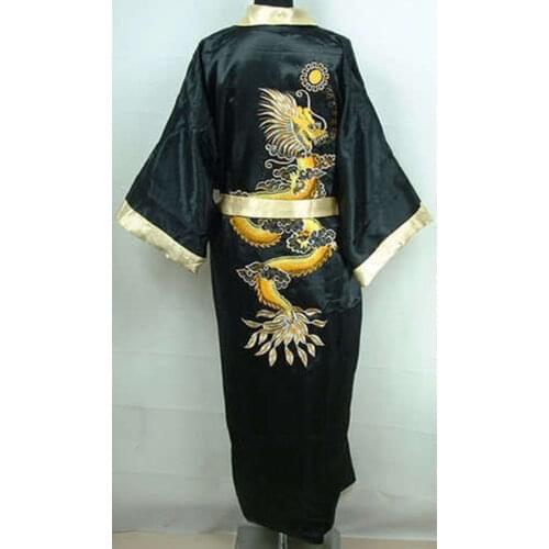 MeiYeSiDa Men's Bathrobes With Embroidery