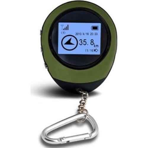 Mini GPS Trackers Receiver Handheld Location Finder USB Rechargeable with Electronic Compass for Outdoor Practical Travel Car