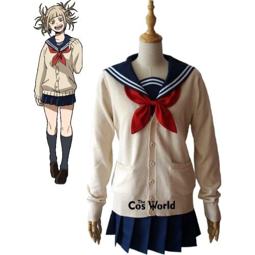 My Hero Academia Boku no Hero Academia Toga Himiko JK School Uniform Dress Outfit Anime Customize Cosplay Costumes