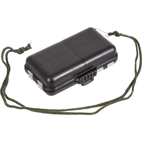 NewCompartments Fishing Tackle Boxes With Anti-lost Lanyard Waterproof Plastic Fishing Lure Bait Storage Case