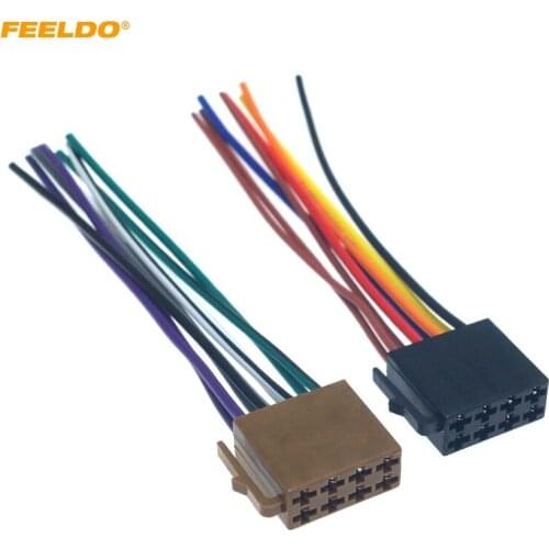 FEELDO Car Radio Audio Wiring Harness Adapter For Volkswagen/Audi/Mercedes Pluging Into OEM Factory Stereo CD Wire #HQ5024