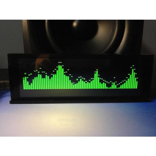 Professional music spectrum display amplifier audio conversion OLED level balance indicator