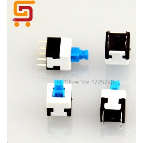 8x8mm Self-locking Tactile Push Button Switch Momentary Tact DIP Through-Hole 4pin