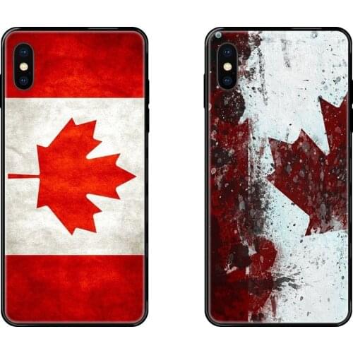 Most Popular Black Soft Cool Best Cover Case Canada Flag Maple Leafs For Galaxy Note 4 8 9 10 20 Plus Pro J6 J7 J8 M30s M80s