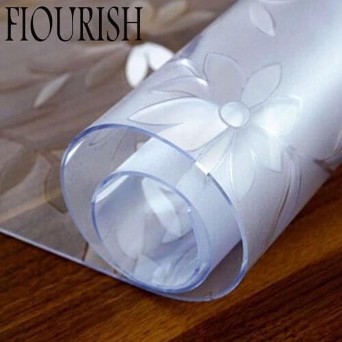 Tablecloth For Table Transparent PVC Tablecloth Glass Soft Kitchen Matte Oil Cloth Table Cloth Table Cover Mat Waterproof 1.0mm