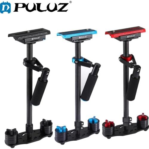 PULUZ Adjustable S60T for steadycam Scalable Carbon Fiber Handheld Camera Stabilizer for Steadicam for Canon Nikon DSLR Cameras