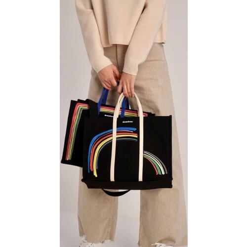 High Quality Women Canvas Handbags Large Capacity Tote Bags Fashion Designer Ladies Shoulder Bag Casual Female Messenger Bag New