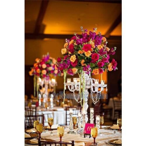 Crystal Table Centerpiece Wedding Candelabras
