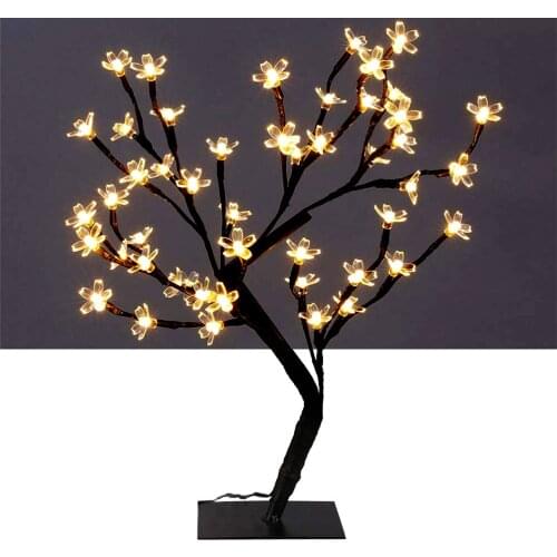 LED Cherry Blossom Light Desk Light 48LED Table Tree Lamp Home Party FestivalDecoration Festoon Led Light Christmas Fairy Lights
