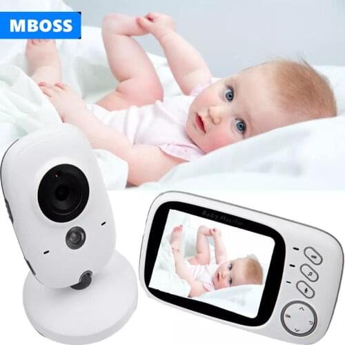 3.2 Inch Wireless Video Color Baby Monitor High Resolution Baby Nanny Security Camera Baby Phone Video & Audio Portable Intercom