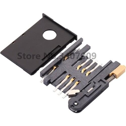 10PCS SIM card holder KF-016 card slot 6+2P drawer type A card SIM900A card holder pull-out IC holder GPS self-pop