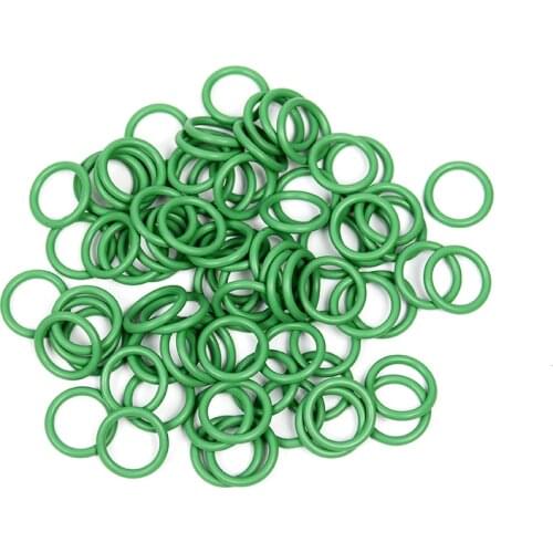 13.8x2.4mm) #10 R134a NBR Rubber O-Ring Seal Kit High Quality High Temperature Resistance for Car Air Conditioning Gasket