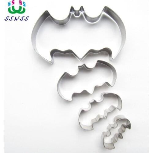 One,Two,Three,Four Bats Shape Cake Decorating Fondant Cutters Tool,Cartoon style Cake Biscuit Baking Mold,Direct Selling