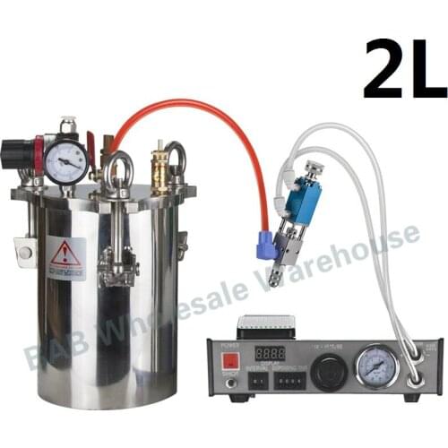 Epoxy Resin Automatic Glue Dispenser Machine Solder Paste Machine include 2L Pressure bucket+Dispensing valve kit+Dispenser