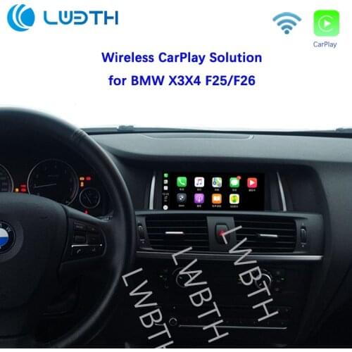 WIFI Wireless Apple Carplay Retrofit X3 X4 F25 F26 NBT 2013-2016 for BMW support Reverse Camera Waze Spotify