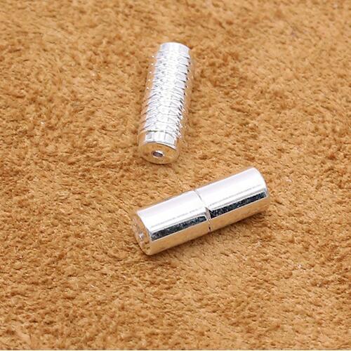 Handcrafted 100% 925 Silver Necklace End Bead fasteners Sterling Necklace fasteners Pure Silver Jewelry Clasp Hook