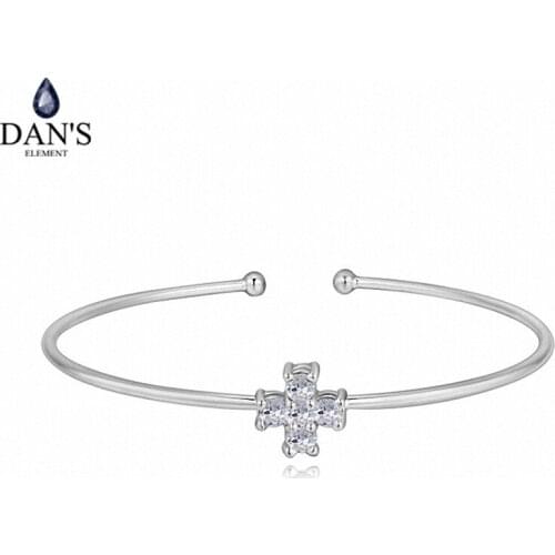 DANS ELEMENT 3 Colors Real AAA Zirconia Micro Inlays Brand Fashion Bracelets & bangles for women Crystal New horse 114979