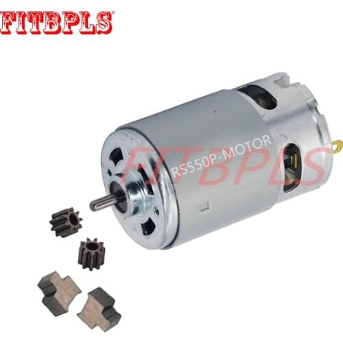 RS550 Motor 12Teeth 9Teeth 12V 14.4V 10.8 18V brush holder gear Shaft For Cordless Charge Drill Screwdriver