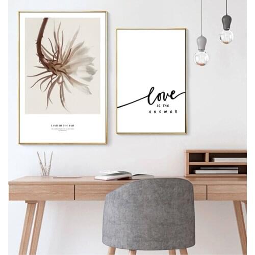 Canvas Poster Nordic Style Dandelion Girl Wall Art Print Painting Decoration Picture Scandinavian Home Decor