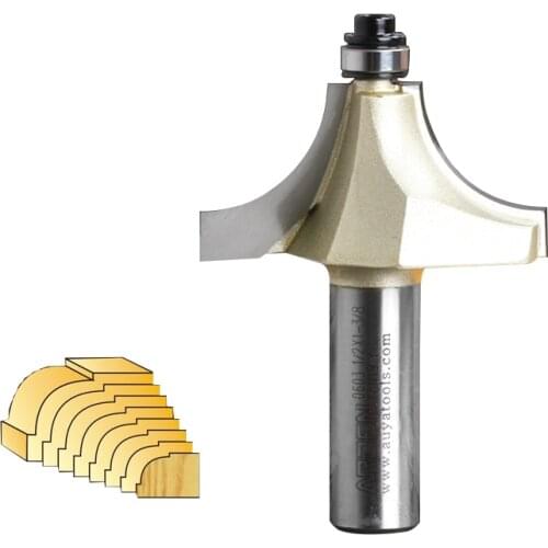 HUHAO Beading Router Bit Woodworking Router Bits Tungsten Carbide Beading Bit - 1/4*1/8 - 1/4" Shank - Arden A0603014