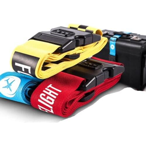 Personality Packing Tape with Password Buckle Luggage Strap Travel Bag Package Belt Flight Crew Boeing Airbus