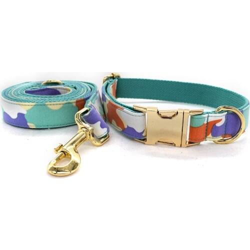 Personalised Camouflage Suit With Dog Leash Bowtie Dog Collar Pet Gift Dogs Cats pet collars big dog collar engraving