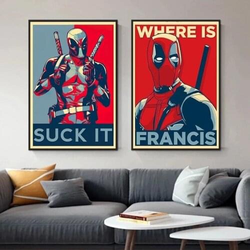 Canvas Painting Marvel Superhero Comic Avengers Spiderman Posters and Prints Wall for Living Room Wall Art Decoration Cuadros