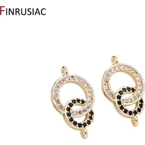 Korean fashion Handmade necklace earrings pendant connectors accessories, 2 circle charms DIY jewelry making supplies