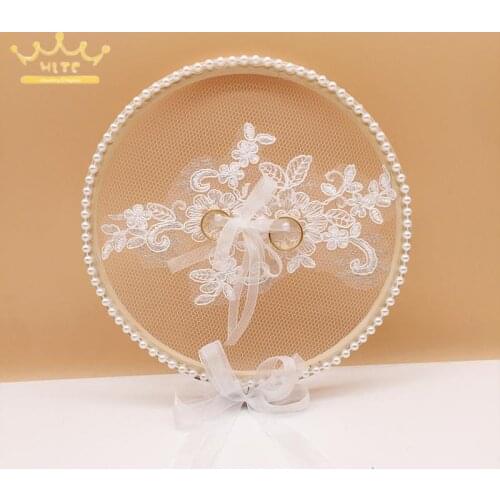 Lace Ring Box Bridal Ring Pillow Creative Wedding Ring Case Moris Proposal Prop Display Stand Jewelry Holder