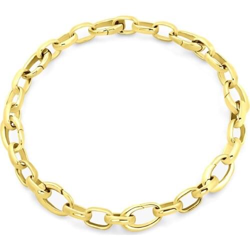 10pcs Fashion Adjustable Oval Clasping Link Bracelet LSOB01