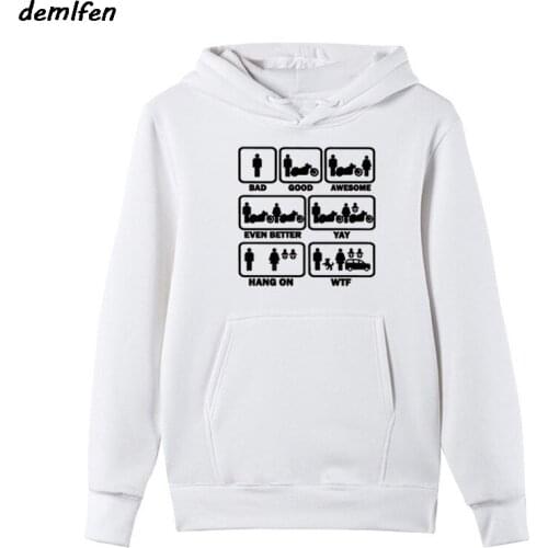 Funny Motorbike Husband & Wife Design Hoodie Mens Fleece Printed Men Hoodie hoody Sweatshirt Casual Tops Cool jacket
