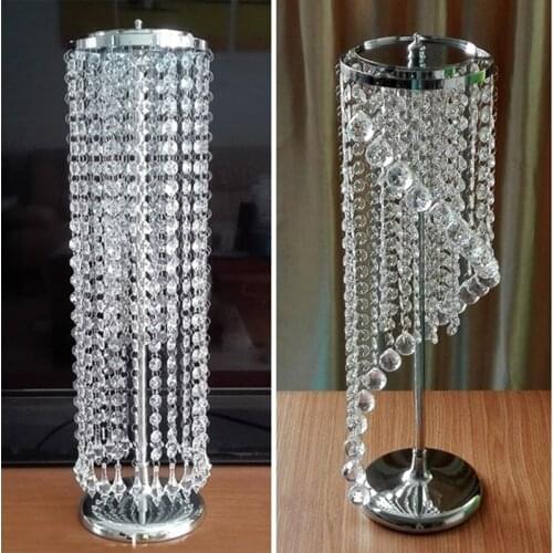 H56cm(22") Wedding Table Centerpieces, 2-Tier Acrylic Strand With Drop, Candle Holders Road Lead, Wedding Party Home Decoration