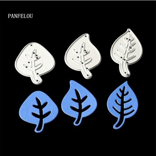 PANFELOU Metal craft Lovely leaves paper die cutting dies for Scrapbooking/DIY Easter wedding Easter cards