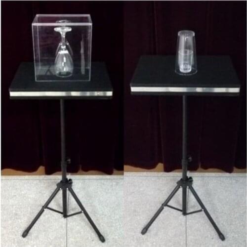 Gass Breaking Table + Coin Into Glass- Remote Control Two in One Magic Tricks Magician Stage Illusions Mentalism Gimmick Props