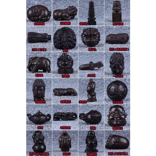 Hand-held Necklace Pendant hanging piece of log aloe ebony handicraft articles small ornaments tea pet gifts and accessories are