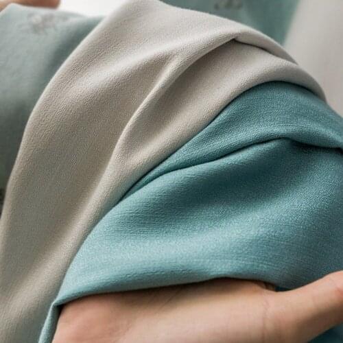 Sheer Linen Window DIY Color Stitching Blackout Curtain Insulation Curtains for Living Room Bedroom Balcony Solid Color Tulle