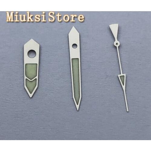 Super C3 luminous silver watch hands for NH35A NH36A 7S26 7002 7009 4R35 4R36 movement