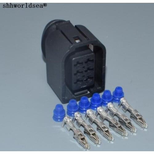 Worldgolden 6pin 3.5mm Auto sensor wiring waterproof connector 3B0959384 3B0 959 384