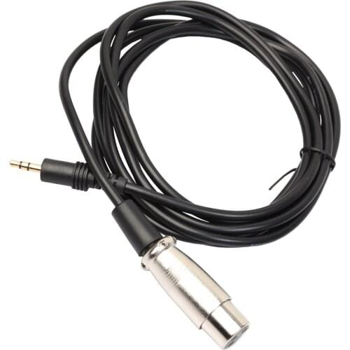 XLR 3 Pin Female to 1/8 "3.5mm Jack Microphone Audio Cable Audio Connections