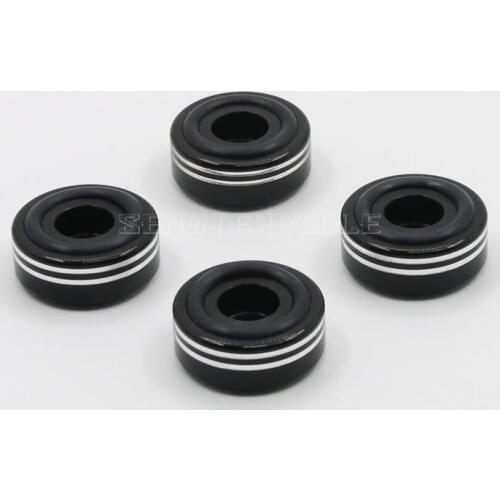 4pcs 30*13mm Black All Aluminum Feet Damping foot pad For Audio Amplifier Speaker New